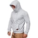 thumbnail image 3 of Sudadera con capucha para hombre, de manga larga, con cordón, para hombre, ajuste regular, con capucha, para cubrir la cara, 3 of 5