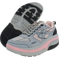 thumbnail image 3 of Gravity Defyer Women's G-Defy Ion Athletic Ion Running Sneakers (Grey/Pink, 10 Wide US Women), 3 of 5