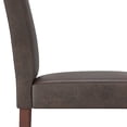 thumbnail image 4 of Acadian Transitional Parson Dining Chair (2pcs) in Distressed Brown Faux Leather, 4 of 8