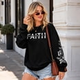 thumbnail image 5 of KimSoong Women Christian Sweatshirt Faith Shirts Jesus Sweatshirt Christian Religious Crew Neck Long Sleeve Pullover Tops, 5 of 11