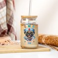 thumbnail image 3 of Just a Certified Nursing Assistant Cna Who Loves Her Pug 16oz Glass Cup Mug Dog Lover Gifts Glass Can with Bamboo Lid and Straw - 00003, 3 of 5