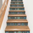 thumbnail image 4 of 20 * 20 cm 10 piezas Mandala Flor Azulejos Autocollant Etiqueta de la pared Impermable L'eau Et L'huile Cocina Salón Dcoration Murale Estilo Europen Crystal Ti, 4 of 5