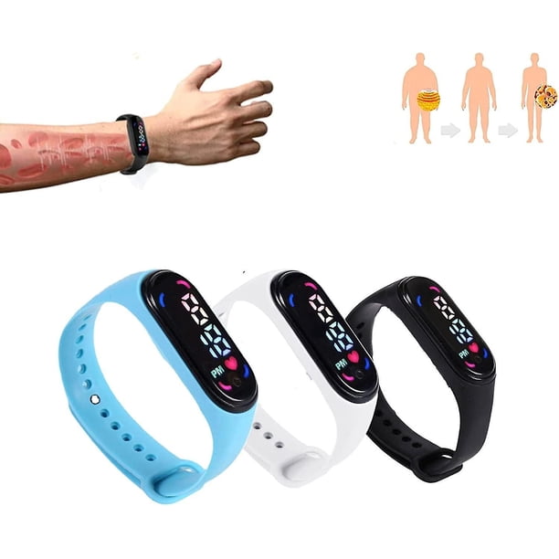 Pulsera ultrasónica con forma de cuerpo de 3 uds, pulsera ultrasónica con forma de cuerpo, pulsera magnética de drenaje linfático