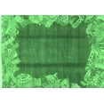 thumbnail image 1 of Ahgly Company Indoor Rectangle Abstract Emerald Green Modern Area Rugs, 7' x 10', 1 of 4