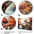 thumbnail image 3 of Designart "Orange Bridge curious Archway" Architecture Floater Framed Wall Art Print, 3 of 7
