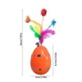 thumbnail image 3 of WozhuoToy Cat Interactive Toys for Indoor Cats Kitten Wand Tumbler Cat Treat Puzzle Enrichment Chase Toy Kitty Food Feeder Weight Loss Balls Pet Supplies for Boredom Exercise Birthday Gift, 3 of 6