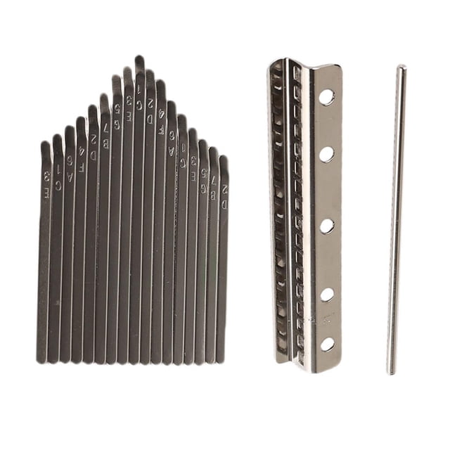 Paquete de 17 Juegos de Teclas para Piezas de Bricolaje para Fabricantes de Violines del CUTICAT Thumb Piano Keys