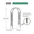 thumbnail image 2 of SCENDOR Garden Arches Arbors Curved Metal Durable Iron Plants Trellis Stand Use for Outdoor Garden Arbor Climbing Plants Wedding Arches Ceremony, 2 of 10