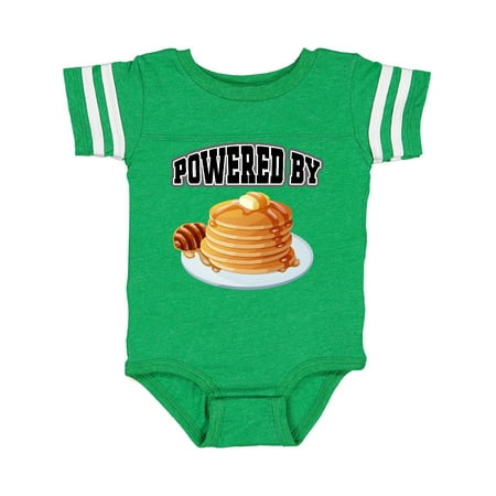 

Inktastic Powered by Pancakes Gift Baby Boy or Baby Girl Bodysuit