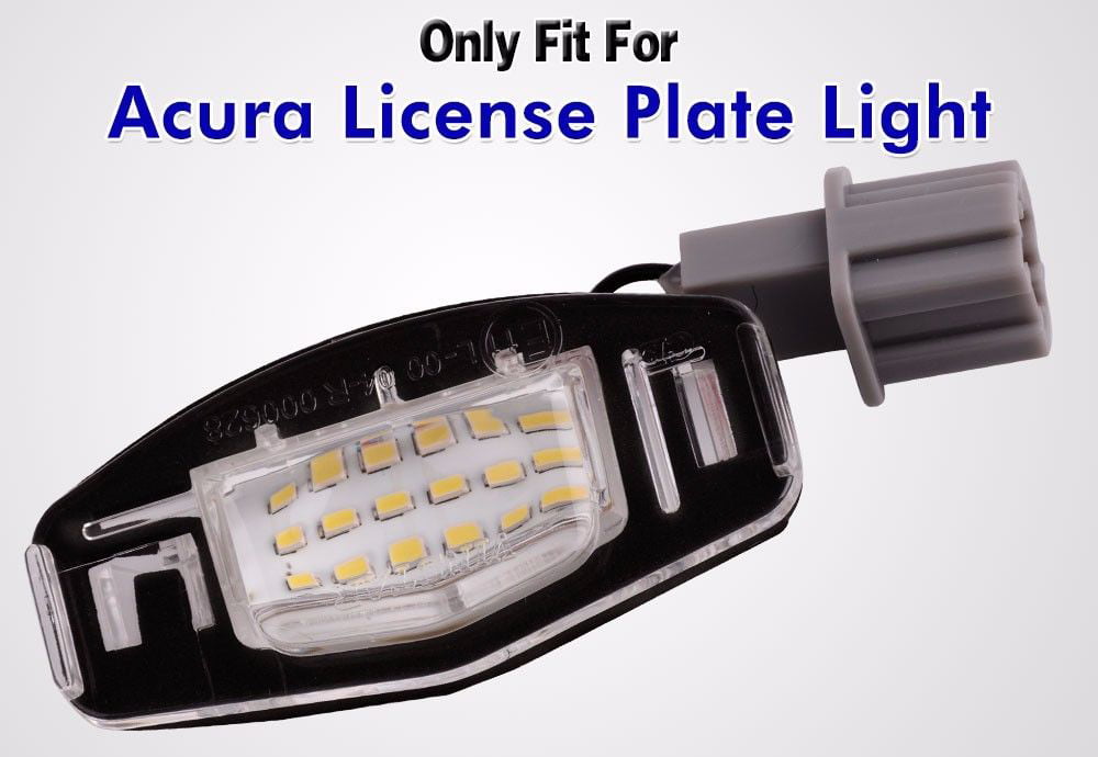 2x 18 LED License Plate Light Bulb For Acura TL TSX MDX Honda Civic Accord 6000K 
