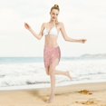 thumbnail image 5 of Disketp Rose Gold Pink Glitter Women Swimsuit Cover Up Short Chiffon Summer Beach Sarong Bikini Wrap Skirt Bathing Suit, 5 of 7