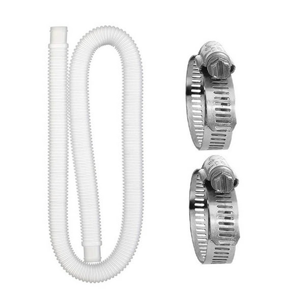 1-1/4Inch Hose Replacement Pumps Hose Tubes 150cm/59in Swimming Pool Hose with Clamps for Pumps & Saltwater Systems