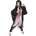 thumbnail image 3 of Conjunto de disfraz de Anime Demon Slayer para niños, traje de Tanjirou Nezuko para adultos, 3 of 5