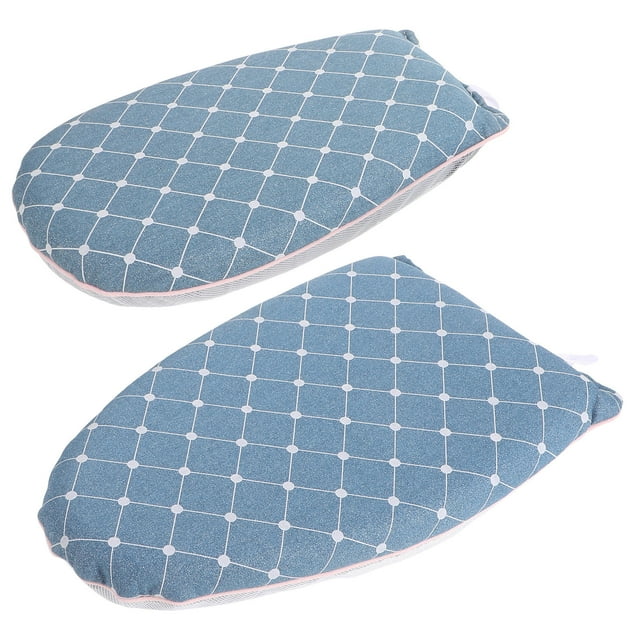 HEALEEP Planche à Repasser Compacte Mini avec Gant pour la Maison Chauffage Rapide Portable Bleu Polyester Éponge Maille 7.8x3.9 Pouces
