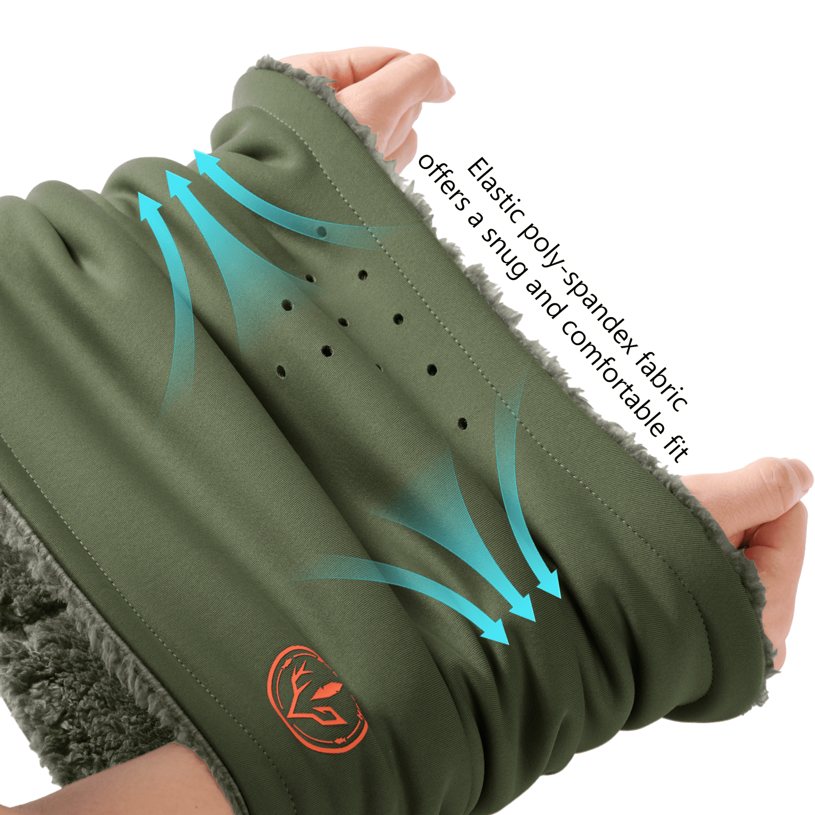 BASSDASH Unisex Winter Neck Gaiter Warmer Insulated Fleece Hunting Face Mask Water Resistant for Fishing Hiking Skiing