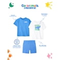 thumbnail image 6 of Garanimals Newborn, Baby & Toddler Boy Cotton 3-Piece Set, Graphic T-Shirts & Pull-On Shorts, Sizes 0-6T, 6 of 8