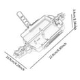 thumbnail image 7 of Kokiya 1/16 RC Car Chassis Sturdy Chassis for 16207 16208 16209 16210 H16V3 Vehicle blue, 7 of 7
