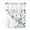 Navy Blue Teal, variant on No Hook Shower Curtain with Snap-in Liner, Grey Purple Botanical Waterproof Fabric Bathroom Curtains, Watercolor Spring Floral Summer Leaf Bath Curtains & Mesh Top Window 60"x72"