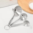 thumbnail image 4 of Embudo de Cocina Sunnimix Acero Inoxidable Duradero Plata 3 piezas, 4 of 8