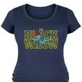 thumbnail image 3 of Marvel - Black Widow Type - Maternity Scoop Neck Graphic T-Shirt, 3 of 5