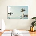 thumbnail image 3 of Elephant Stock Retro Surf Van Wall Art - Horizontal Canvas Wall Art - Living Room Wall Decor - Beach Canvas - Blue And Purple Decor - 12" x 8", 3 of 8