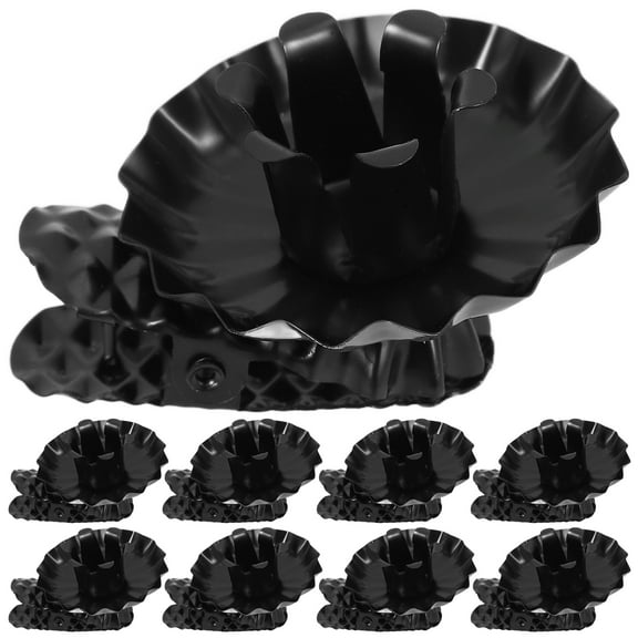 Dytern Christmas,10pcs Metal Candlestick Candle Clips Xmas Party Candle Clips Clip on Candle Holders