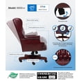 thumbnail image 2 of Boss Office Traditional High Back Faux Leather Tufted Executive Chair in Oxblood, 2 of 5