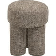 thumbnail image 4 of Meridian Furniture Larson Brown Fabric Ottoman/Stool, 4 of 8