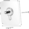 thumbnail image 4 of 10PCS Drill Free Adhesive Hooks No Trace Screw Sticker for Bathroom Kitchen Storage Punch Free Screw Stickers, 4 of 6