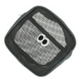 thumbnail image 4 of Unique Bargains 1 Pc Square Bean Eye Makeup Bag for Travel Vacation Gray Nylon Mesh, 4 of 5