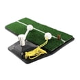 thumbnail image 3 of Entrenador de Swing de Golf, colchoneta de práctica de Swing de Golf, ayuda de entrenamiento de césped Artificial ligero antideslizante con tee de, 3 of 8