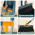 thumbnail image 2 of AMERTEER Broom and Dustpan Set with Magnetic Storage Design 180° Rotatable Upright Sweeper Dustpan Set with Comb Teeth(White), 2 of 7