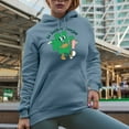 thumbnail image 2 of So Luckin' Boujee, St. Patrick's Day, Light Blue Hooded Sweatshirt or Hoodie, 2XL, 2 of 5
