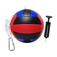 thumbnail image 1 of Pelota y cuerda de tetherball con bomba para jugar al aire libre en de juegos de la playa negro rojo, 1 of 8