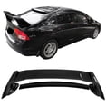 thumbnail image 2 of Ikon Motorsports Compatible with 06-11 Honda Civic 4Dr Rear Trunk Spoiler Wing MU ABS Plastic Glossy Black  2006 2007 2008 2009 2010 2011, 2 of 8