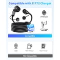 thumbnail image 7 of EV Charger Extension Cable, J1772 Extension Cable 50A 21FT Charging Cord for Electric Vehicle 110V-240V Compatible for All SAE J1772 Chargers (50A - 21FT), 7 of 7