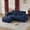Blue, variant on HYJT-H&K 80.3" Boneless Loveseat with Ottoman, 2-Seat Upholstered Velvet Cloud Couch Sectional with Deep Seat, Oversized Sectional Couches for Living Room, No Assembly Required, Black