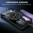 thumbnail image 7 of Dteck for Samsung Galaxy S24 Plus Case, Slim TPU Bumper Built in 360° Rotating Ring Kickstand Case Military Drop Protection Magnetic Mag Safe PC Clear Back Cover for Galaxy S24 Plus,Black, 7 of 7