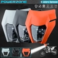 thumbnail image 4 of Faro delantero LED para motocicleta PowerZone, faro delantero para Supermoto, carenado para KTM EXC SXF MX Dirt Bike Enduro, faro LED, 4 of 5
