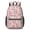 Cow and Flower Pink Pattern, variant on Cow Print Pattern 17" Waterproof Oxford School Backpacks for Teens, S-Shape Padded Straps, for School, Travel, Hiking, Camping