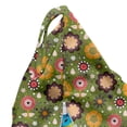 thumbnail image 5 of Floral Lounger Chair Bag, Spring Nature Botanical Pattern with Abstract Design Flowers, High Capacity Storage with Handle Container, Lounger Size, Olive Green Multicolor, by Ambesonne, 5 of 5