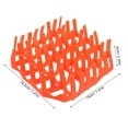 thumbnail image 2 of Tineasur Silicone Air Fryer Bacon Rack in Orange for Efficient Crisping and Easy Cleanup, 2 of 8