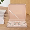 thumbnail image 4 of kurtrusly Velvet Gift Box Display Case for Pearl Necklace Beige Inner circle, 4 of 9