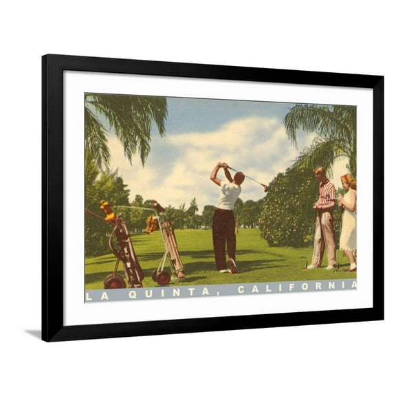 Art.com Golfing at La Quinta, California Art Print, Black Frame Wall Art, 44" x 32"