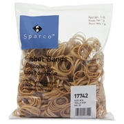 Sparco Rubber Bands - Size: #30 - Stretchable, Sustainable - 25 / Pack - Natural (spr-17742)