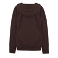 thumbnail image 2 of A2Y Women's Causal Basic Simple Zip Up Hoodie Sweat Jacket Brown M, 2 of 5