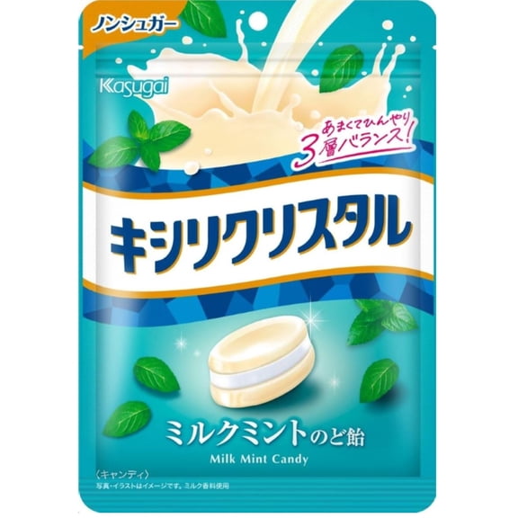 Kasugai Xylitol Crystal Milk Mint Throat Candy 71g – Made in JAPAN - Tokyo Sakura Mall
