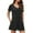 AA-Black, variant on JURANMO Ofertas Relampago de Hoy, Women's Summer Short Sleeve V Neck Short Jumpsuits Solid Casual Athletic Onesie Shorts Loose Wide Leg Romper with Pockets Dark Gray L