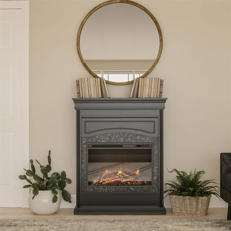 

Ameriwood Home Lavina Electric Fireplace Black
