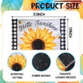 thumbnail image 3 of Spring Summer Door Mat for Front Door Sunflower Welcome Doormat Non-Slip Washable Spring Outdoor Mat Entry Rug for Indoor Outdoor Home Spring Summer Decorations 17 x 30 Inch, 3 of 6